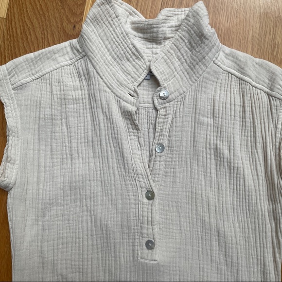 Rails Textured Cotton Midi Sheath Dress with side slits - Picture 3 of 8